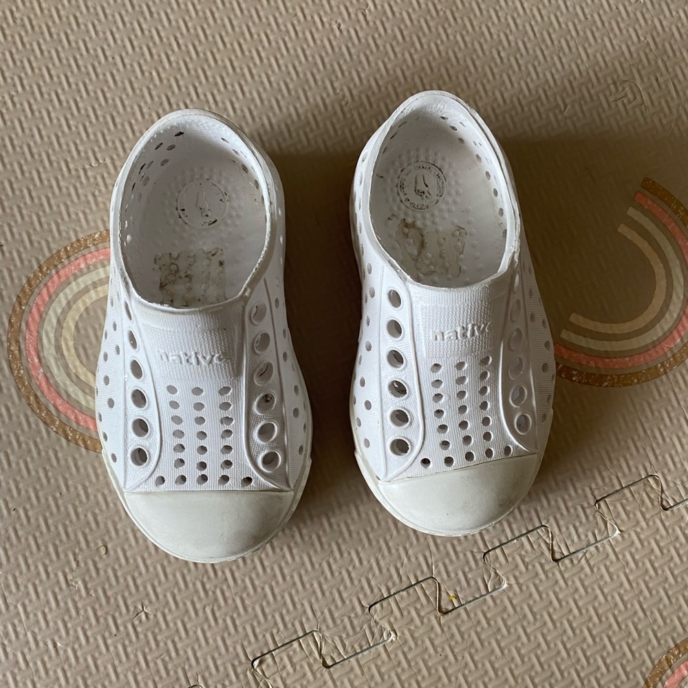 White Native Shoes Size 4 (c4)